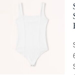 Women's Abercrombie Seamed Squareneck Bodysuit